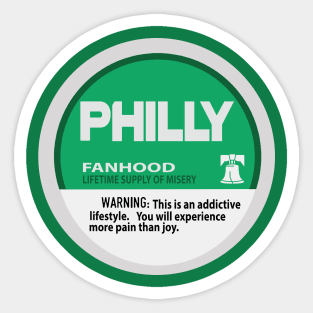 Addicted to Philly Football Sticker